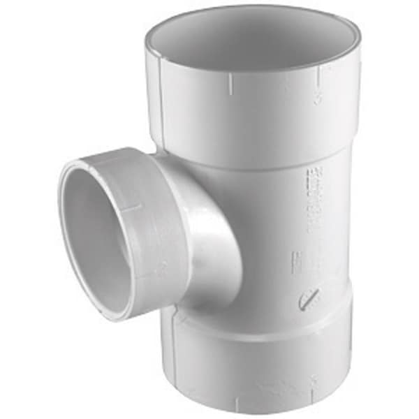 Charlotte Pipe And Foundry Charlotte Pipe Schedule 30 3 in. Hub X 2 in. D Hub PVC Sanitary Tee 1 pk PVC014010800 - main